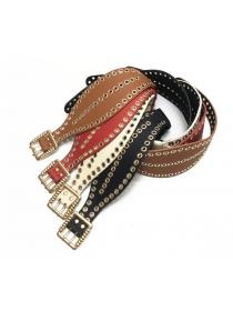 Outlet Rivet Matching Fashion Belt 