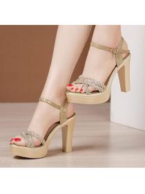 On Sale Hollow Out Sequins Matching Sandal 