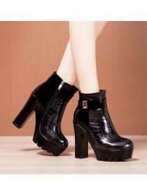 Embossing short boots autumn and winter boots for women