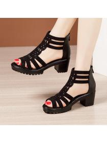 Summer soft soles sandals thick crust platform for women