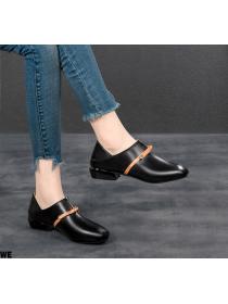 Autumn buff Korean style thick shoes for women