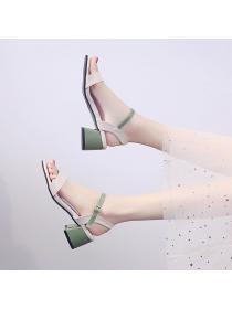 Cingulate lady fashion shoes rome thick high-heeled shoes