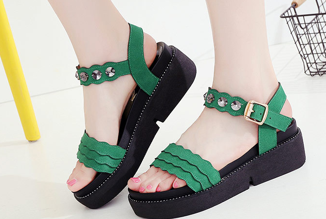 Outlet Fashion style Casual High-rise Sandal