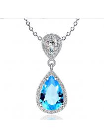 Simulation Crystal The Heart of the Ocean Pendant Without  Necklace