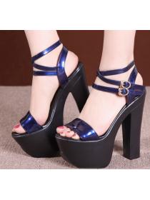 Outlet Sexy Poe-toe Thick Flatform High heels Sandal 