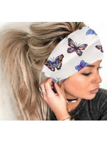 Outlet Multi-colored print Absorb sweat Headband 