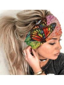 Outlet Multi-colored print Absorb sweat Headband 