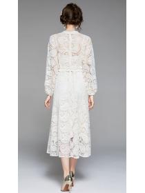 OL  Style Hollow Out Lace Nobel Dress 