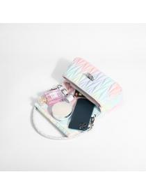 Wholesale Colorful Pleated Fashion Hand Bag Hot Sale Single Shoulder Cross Body Bag 