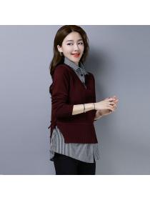Loose tops spring and autumn sweater for women