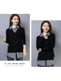Loose tops spring and autumn sweater for women