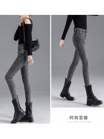 Outlet Tight slim pencil pants elasticity nine pants for women