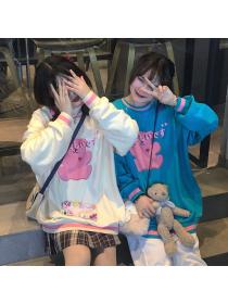 Outlet Spring and autumn cubs long sleeve hoodie loose printing tops