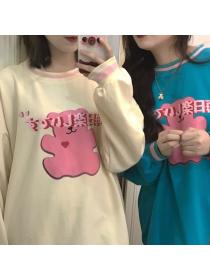 Outlet Spring and autumn cubs long sleeve hoodie loose printing tops
