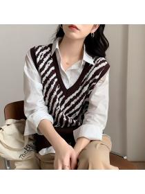 Autumn Korea Style V-neck Loose Waistcoat 