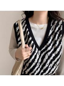 Autumn Korea Style V-neck Loose Waistcoat 