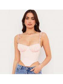 Outlet Hot style Popular Pink Colour Party Wear Corset Top
