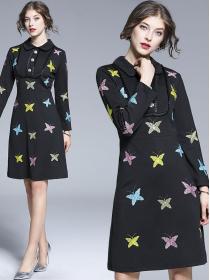 Doll Collars Ruffles Butterfly Fashion Nobel Dress