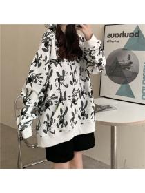 Outlet Hooded Korean style autumn hoodie all-match loose coat