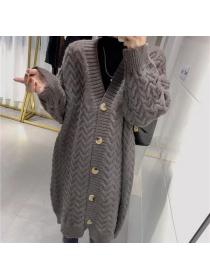 Outlet Wears outside lazy coat Korean style sweater for women