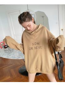 Outlet Hooded lazy hip-hop hoodie loose pullover tops for women
