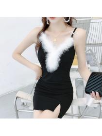 Outlet Sling package hip dress sexy christmas formal dress