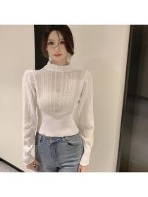 Outlet Long sleeve sweater France style tops for women