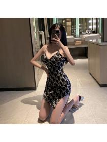 Outlet Summer spicegirl sling fashion sexy slim dress for women