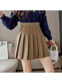New Arrival High Waist Pleated Tennis Skirt Janpnese Style JK Fashion Short Skirt