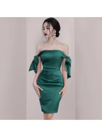 Outlet Minority sexy wrapped chest strapless dress for women