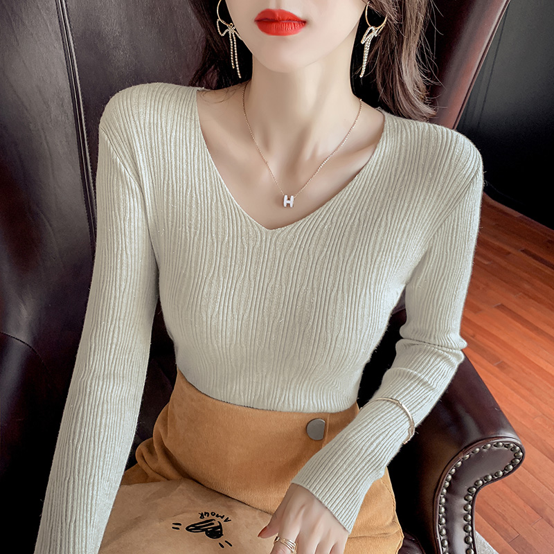 Outlet Thin tops spring and autumn bottoming shirt for women