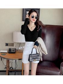 Outlet Thin tops spring and autumn bottoming shirt for women