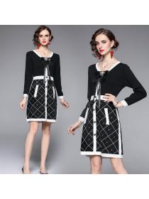 Outlet Retro ladies France style spring and autumn dress for women