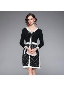 Outlet Retro ladies France style spring and autumn dress for women
