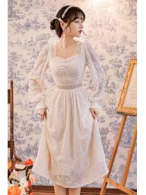 New Arrival Elegant Lace Well-dressed Long-sleeved Dress