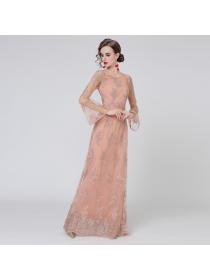 Outlet Grace long sleeve formal dress long elegant evening dress for women