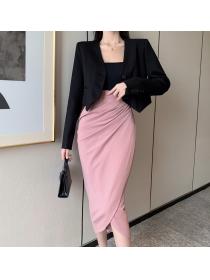 Outlet Split short business suit slim package hip skirt