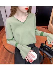 Outlet Korean style sweet sweater all-match tops for women