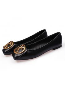Outlet New fashion all-match, Korean style of peas shoes, flat shoes, grandma shoes