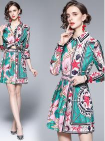 For Sale Doll Collars Printing Show Waist Drape Fashion Suits 