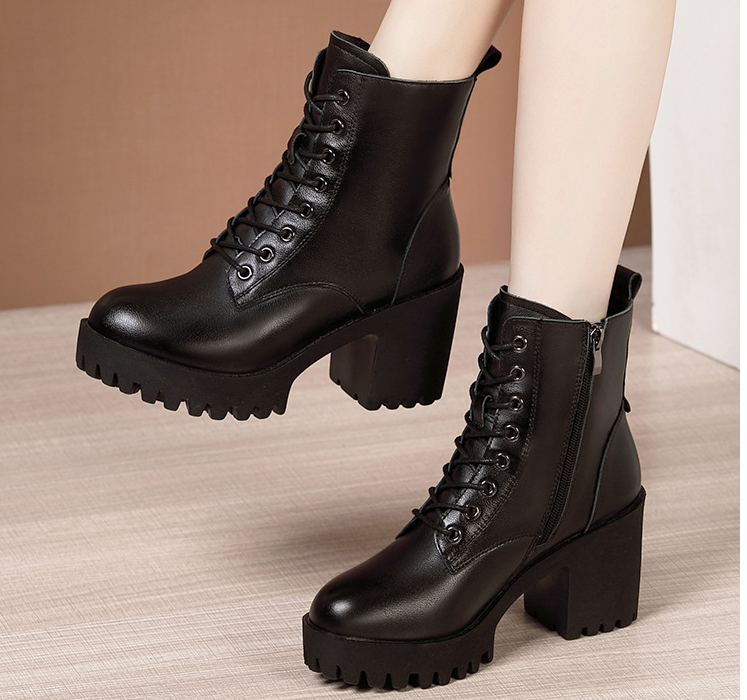 Outlet Cool Thick Flatform High heels Boots