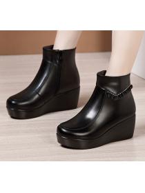 Outlet Winter new  Thick Flatform comfortable Boots