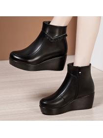 Outlet Winter new  Thick Flatform comfortable Boots