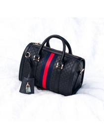 Simple fashion large capacity Pu leather boston bag single shoulder bag for lady