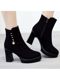 Outlet Autumn and winter new ankle boots/ high heel thick waterproof platform British Martin boots for women