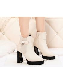 Outlet Winter fashion high heel rough club Martin boots