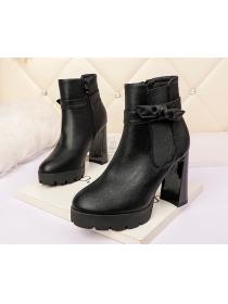 Outlet Winter fashion high heel rough club Martin boots