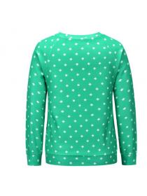 Outlet Autumn/winter new Christmas print fashion long sleeve hoodie (large size )women's casual pullover