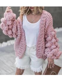 Outlet New hand made woven lantern sleeve cardigan for women