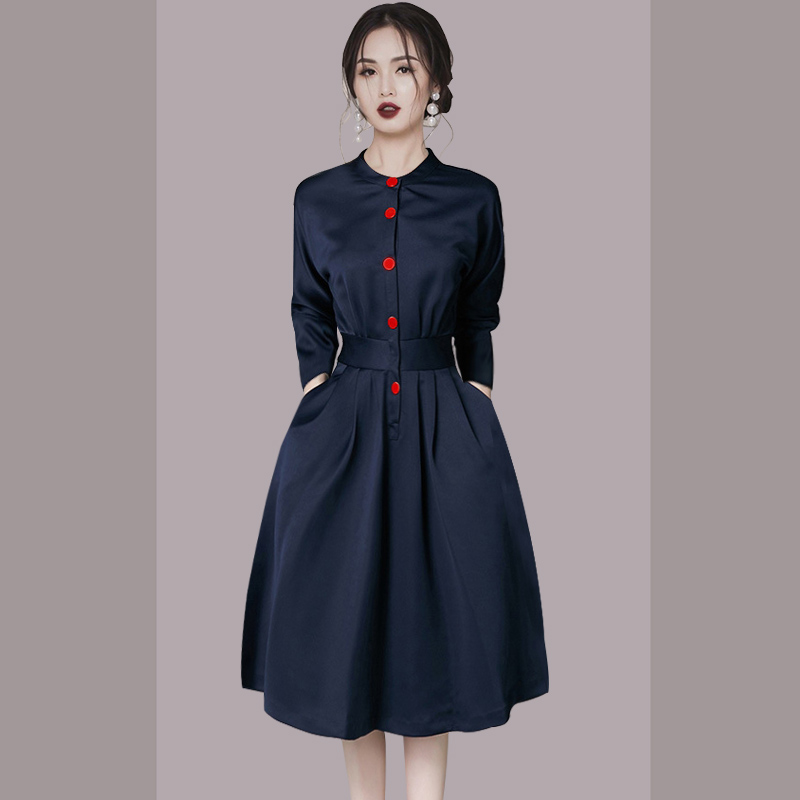 Outlet Autumn fashion shirt slim ladies dress for women